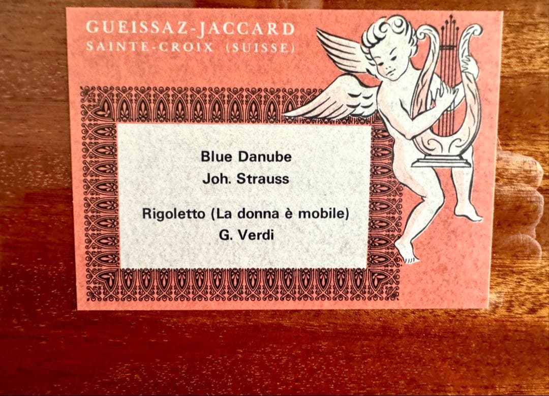 【スイス製】木製オルゴール