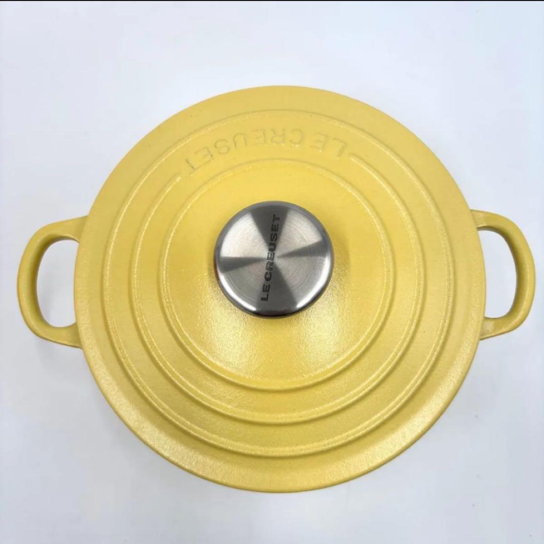 【新品】LE CREUSET ルクルーゼ ホーロー イエロー ミモザ 18cm