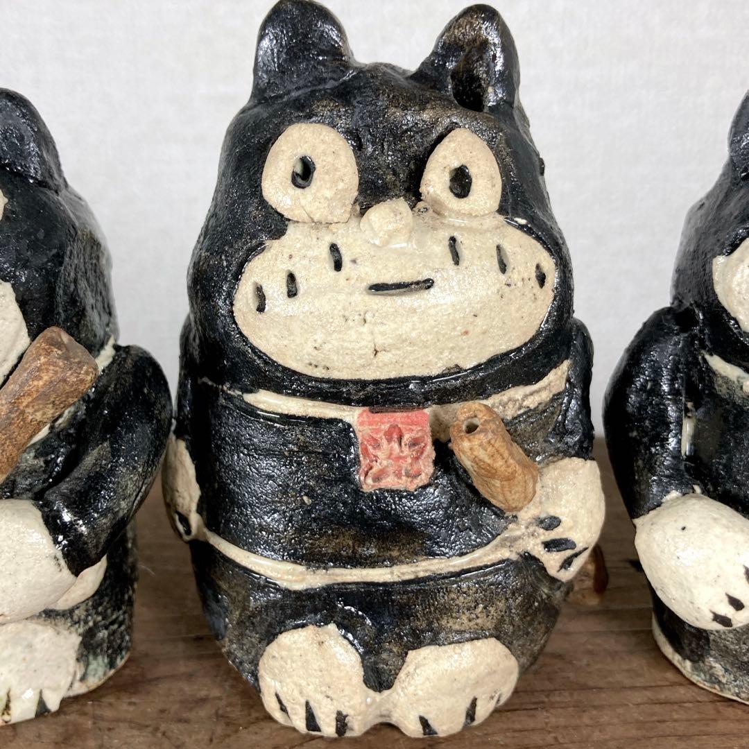 3セット　のらくろ　置物　水滴　陶芸　陶器　焼き物　レトロ　アンティーク　アニメ