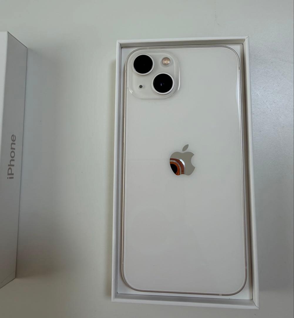 iPhone13 128GB 白 SIMフリー 箱あり 美品 バッテリー82%
