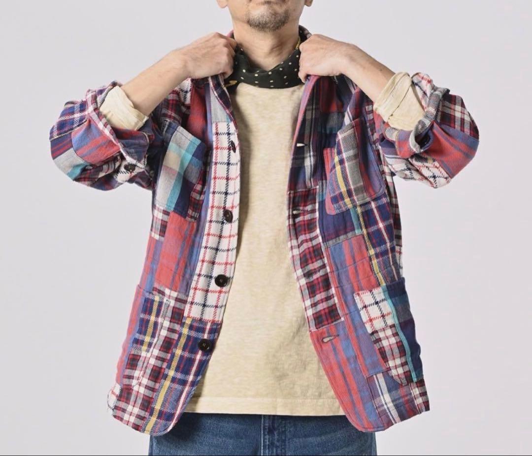 【専用】45R インドネルパッチワークの908 4ポケットシャツ