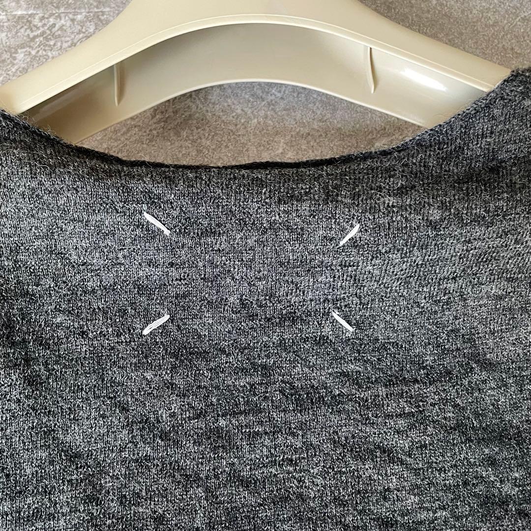 未使用/定価97,900円★メゾンマルジェラ　ダメージ加工　ニットベスト　XXL