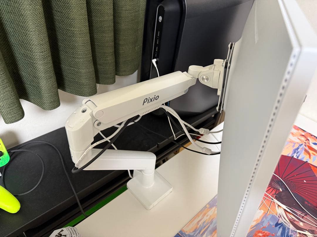 Pixio PX278 WAVE White ✖︎ モニターアーム