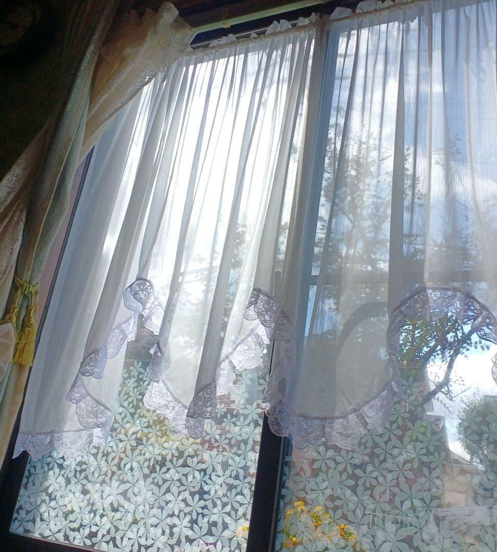 【ミラーレーススタイルカーテン】ハンドメイド