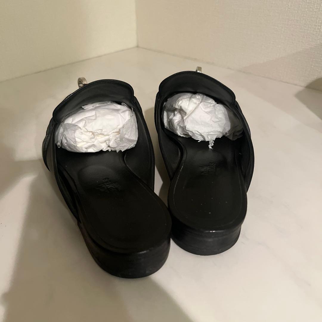 エルメス　オズ　37ミュール シルバー金具