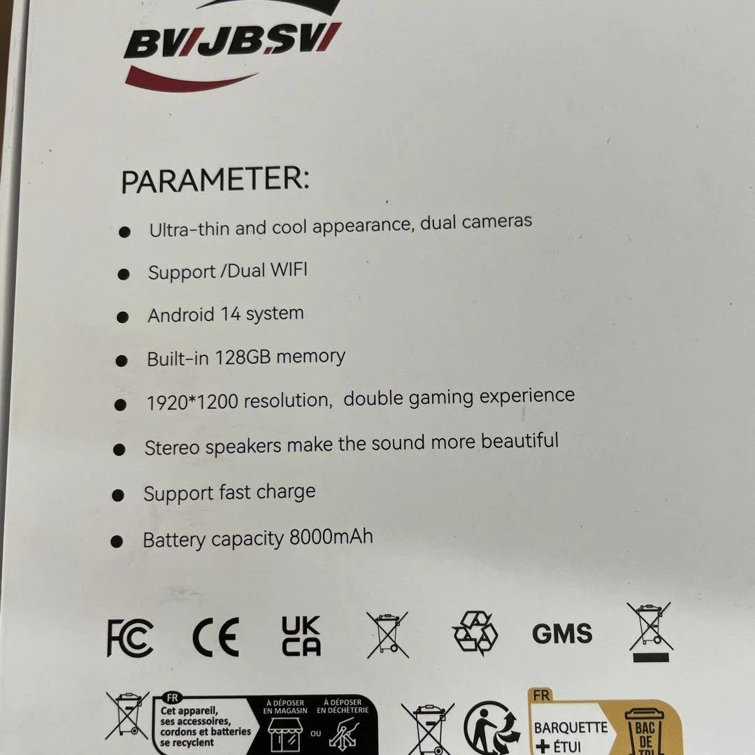 10075 BWJBSWタブレット4GB+128GB Wi-Fiモデル