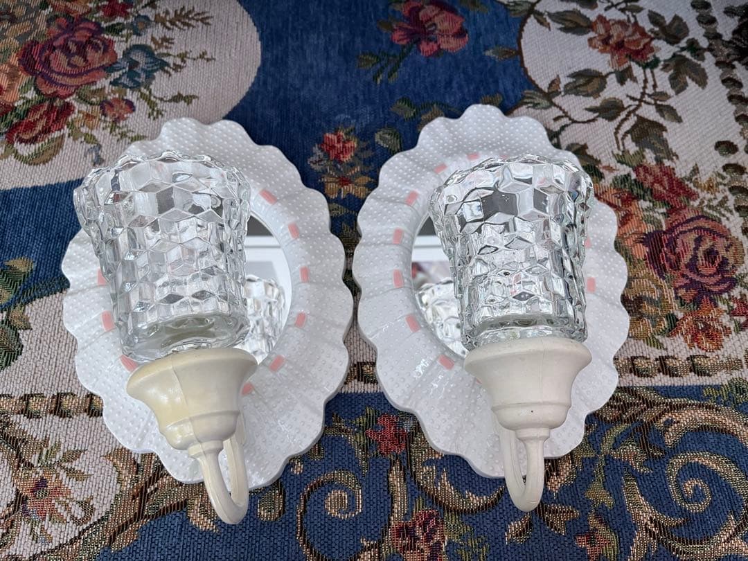 ビンテージ　壁掛けミラー　2個セット