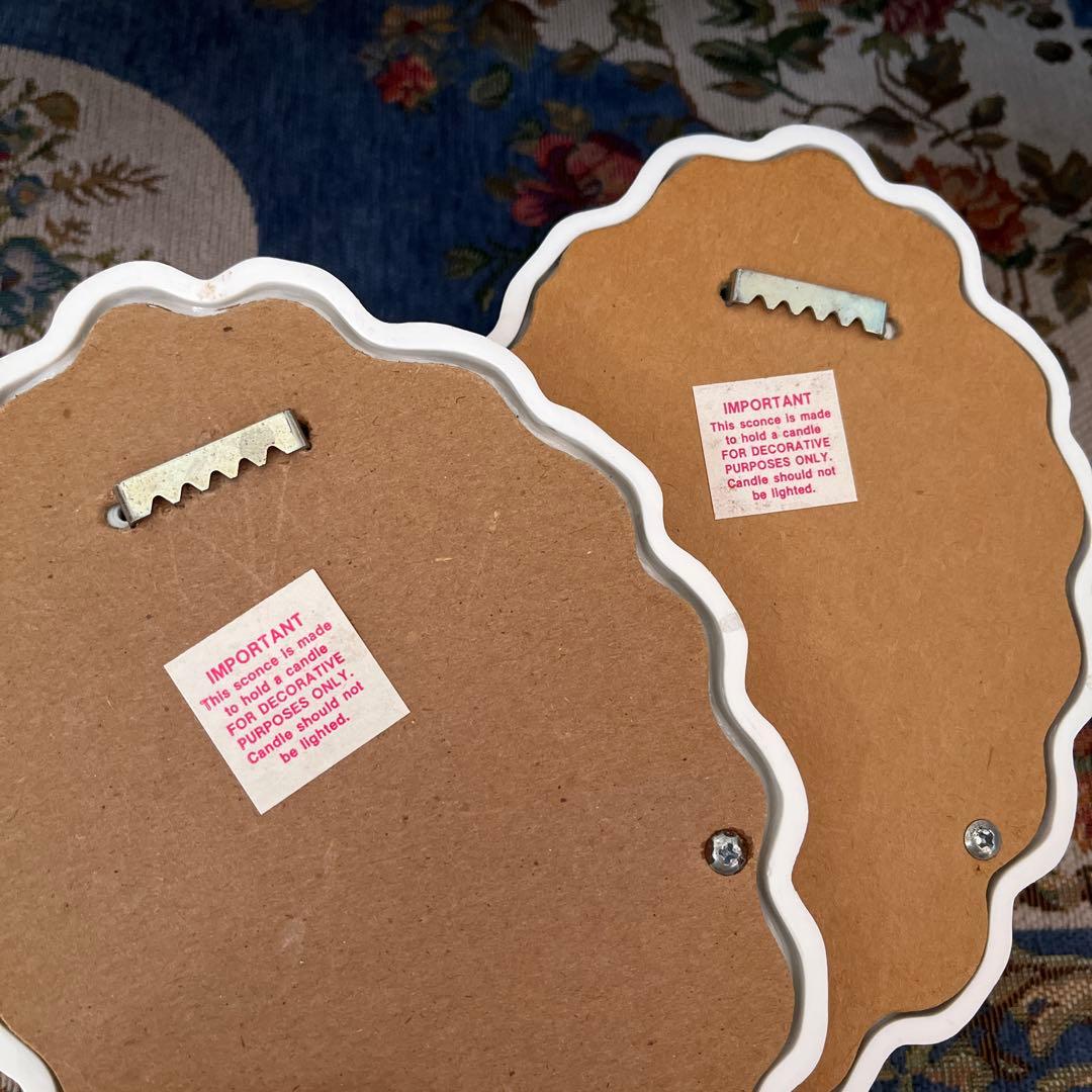 ビンテージ　壁掛けミラー　2個セット