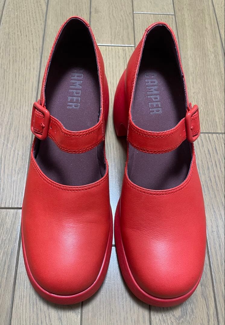 CAMPER ストラップサンダル　赤　40 25㎝　⭐︎