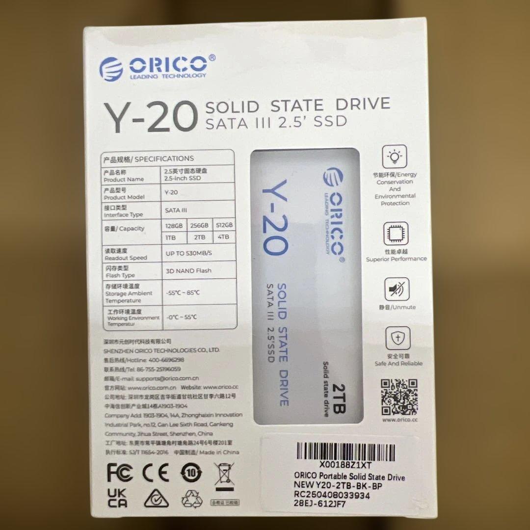 421 ORICO Y20 2TB 内蔵型SSD 未開封