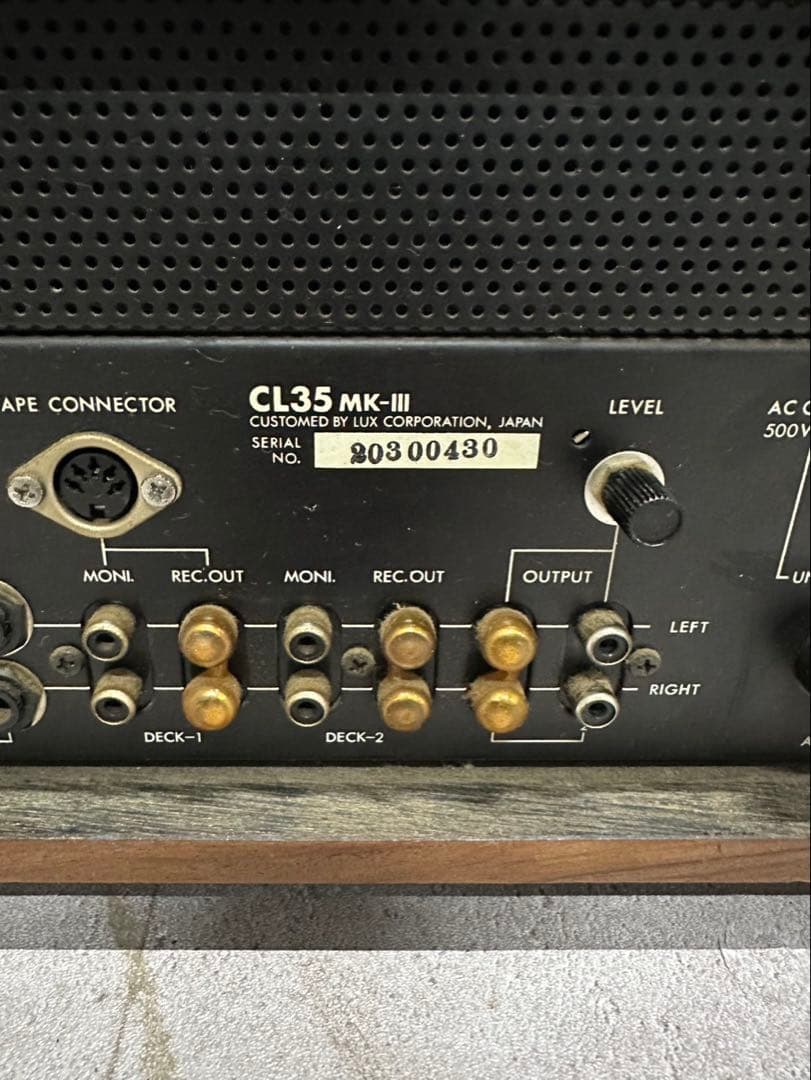 LUXMAN CL35 MK-III 真空管 プリアンプ管球式コントロ　ジャンク
