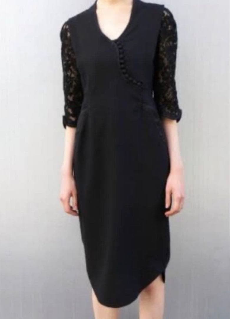 美品✨ Mame Kurogouchi Lace Sleeve Dress