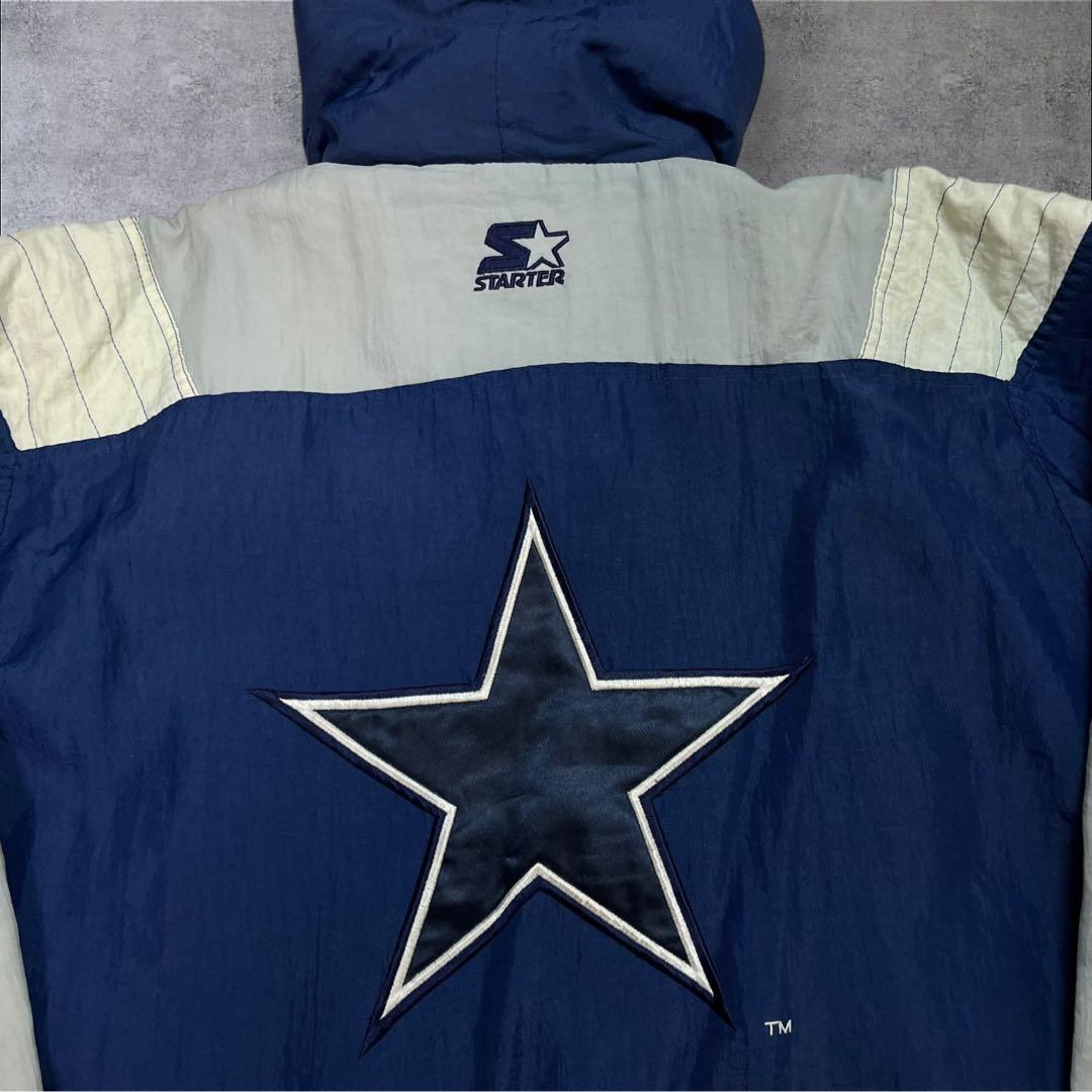 90s STARTER NFL カウボーイズ 中綿 アノラックパーカー 刺繍ロゴ