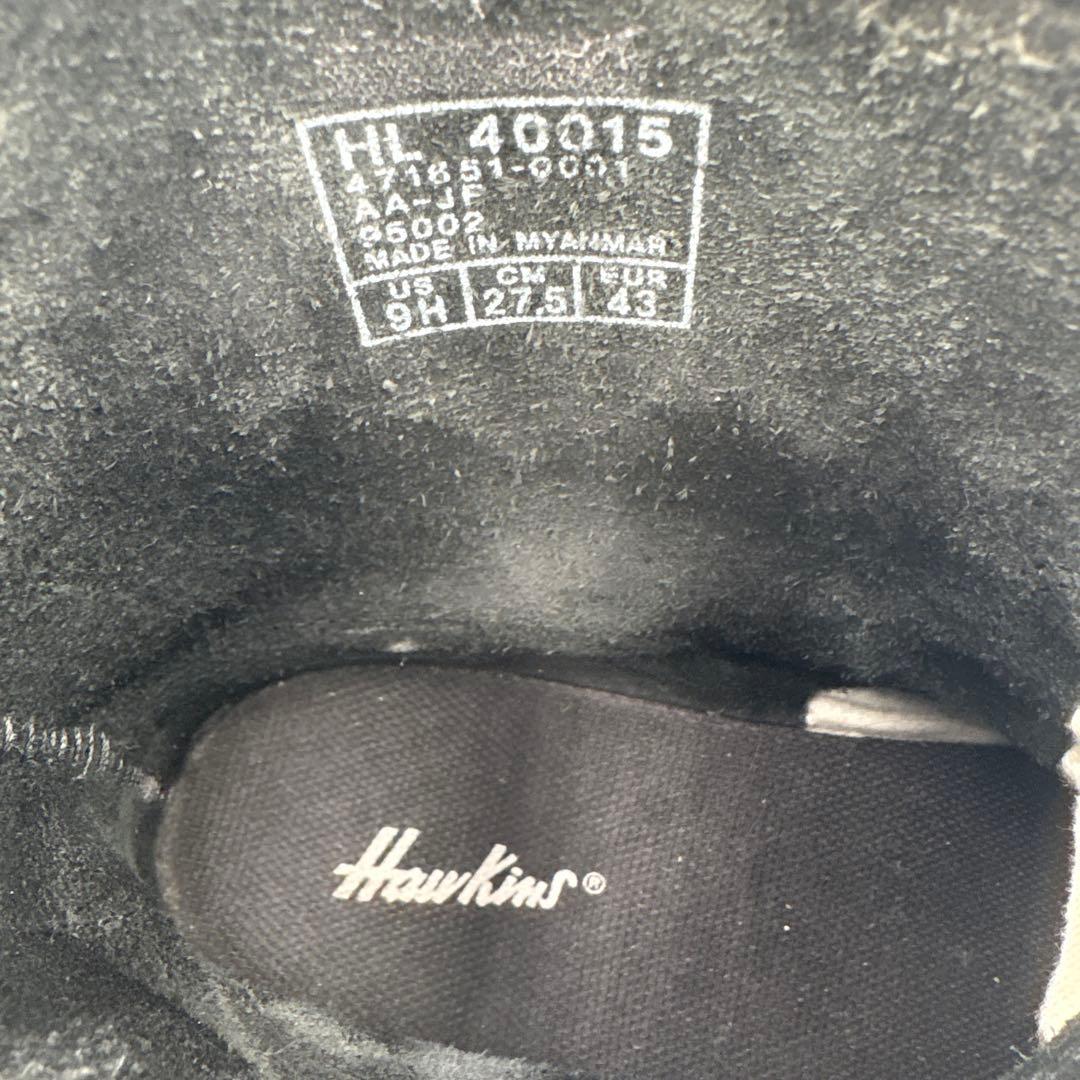 ホーキンス ショート エンジニアブーツ【43】27.5ブラック スチールトゥ