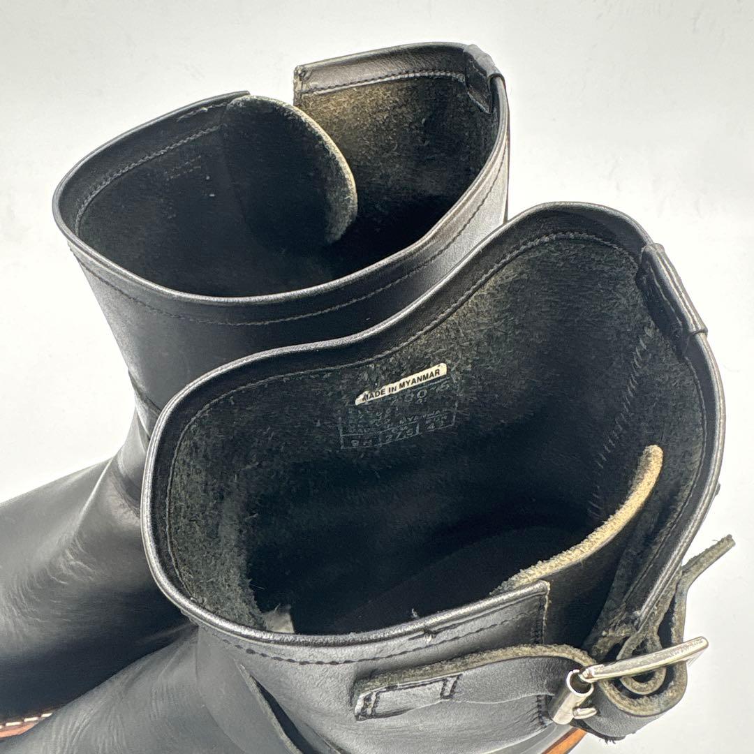 ホーキンス ショート エンジニアブーツ【43】27.5ブラック スチールトゥ