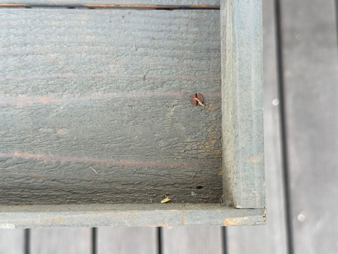 ヴィンテージ 昭和レトロ 古道具 折りたたみ木製トレイテーブル グレー