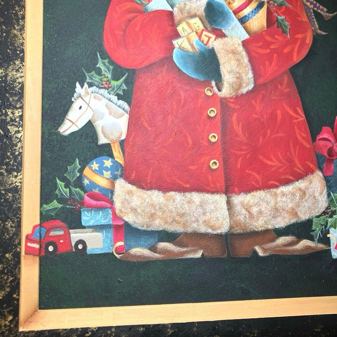 トールペイント作品　ひまわり　サンタクロース