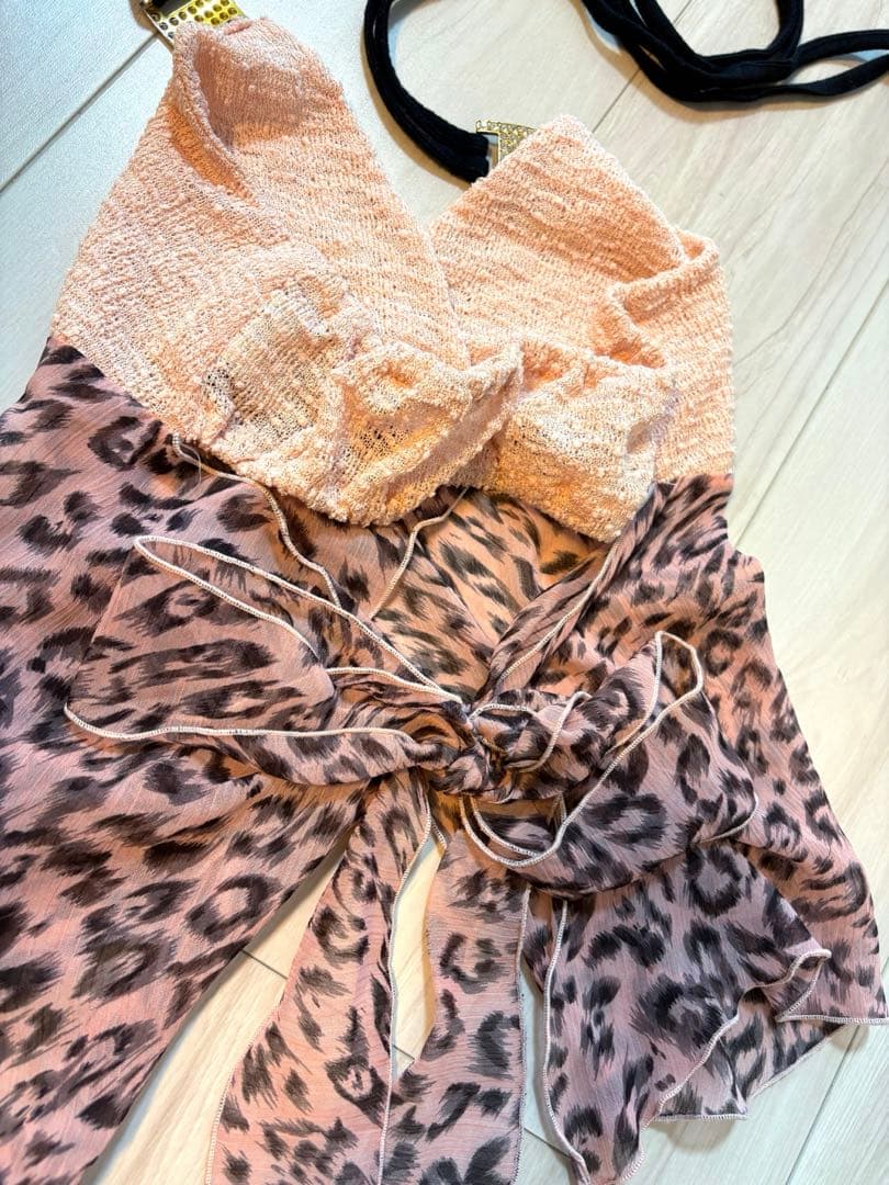 絵里　d.i.a ダイヤ　レオパード柄 ピンクキャミソール