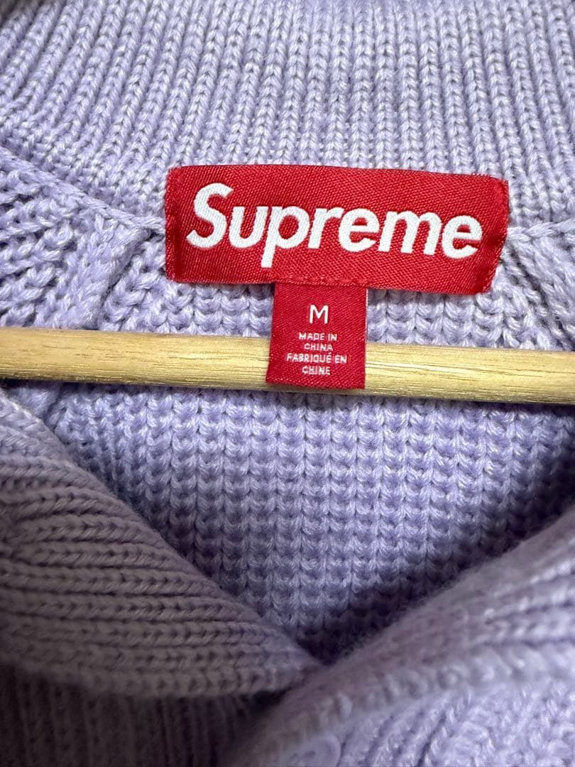 トップス Supreme Small Box Polo Sweater lavender