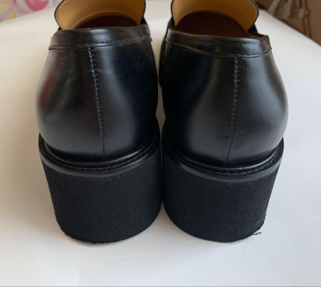 Macintosh ブラックレザー ローファー　　25㎝