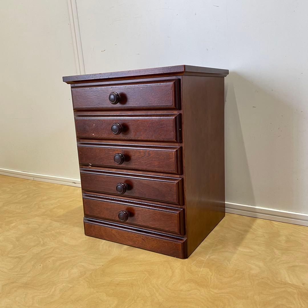 民芸家具 5段小引き出し 小物入れ チェスト ビンテージ アンティーク レトロ