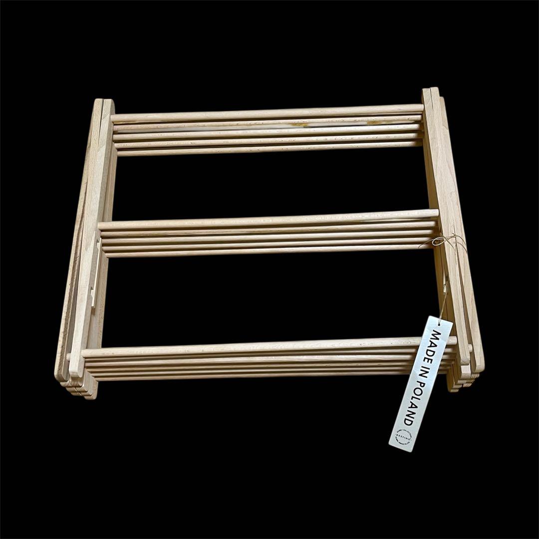 ビエルタ / BIERTA クロスドライヤー 木製折畳ランドリーラック 美品