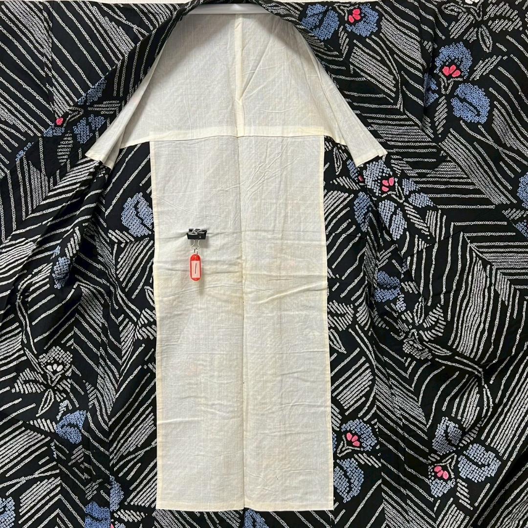 KL3191 有松鳴海絞り 浴衣 身丈155cm 夏着物 木綿