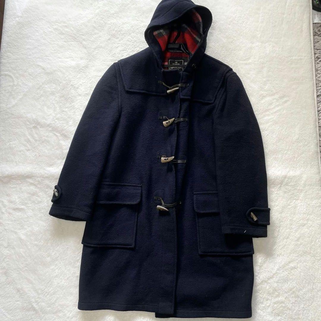 【2XL】gloverall　グローバーオール　ダッフルコート　チェック　紺