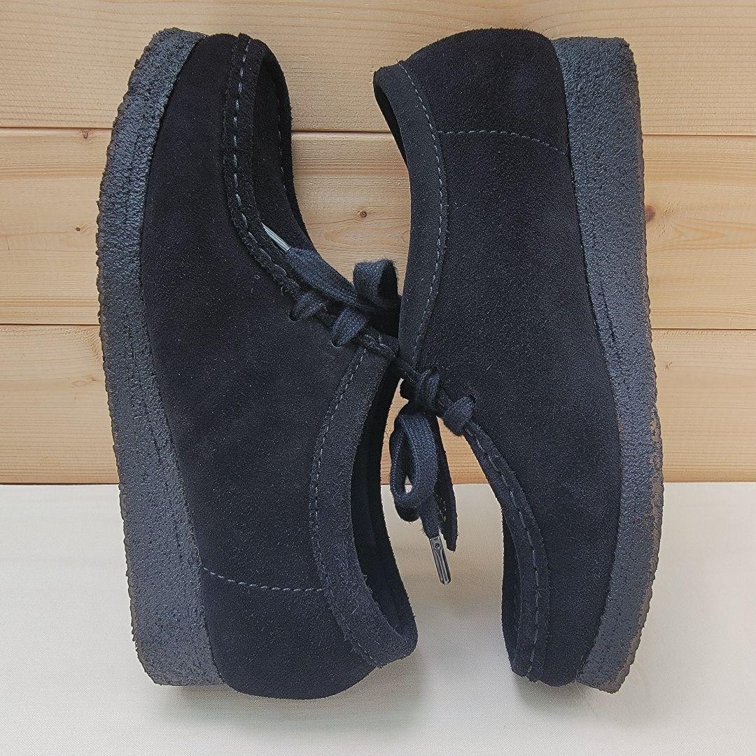 クラークス ワラビー ロー カット ブラック スエード 黒 UK4 23cm