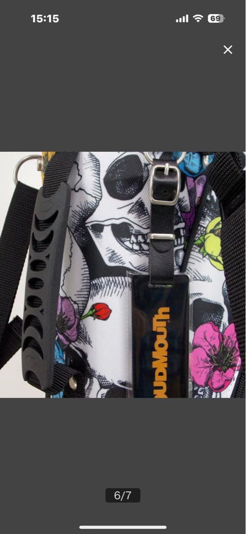 カラフルスカルデザイン ゴルフバッグ