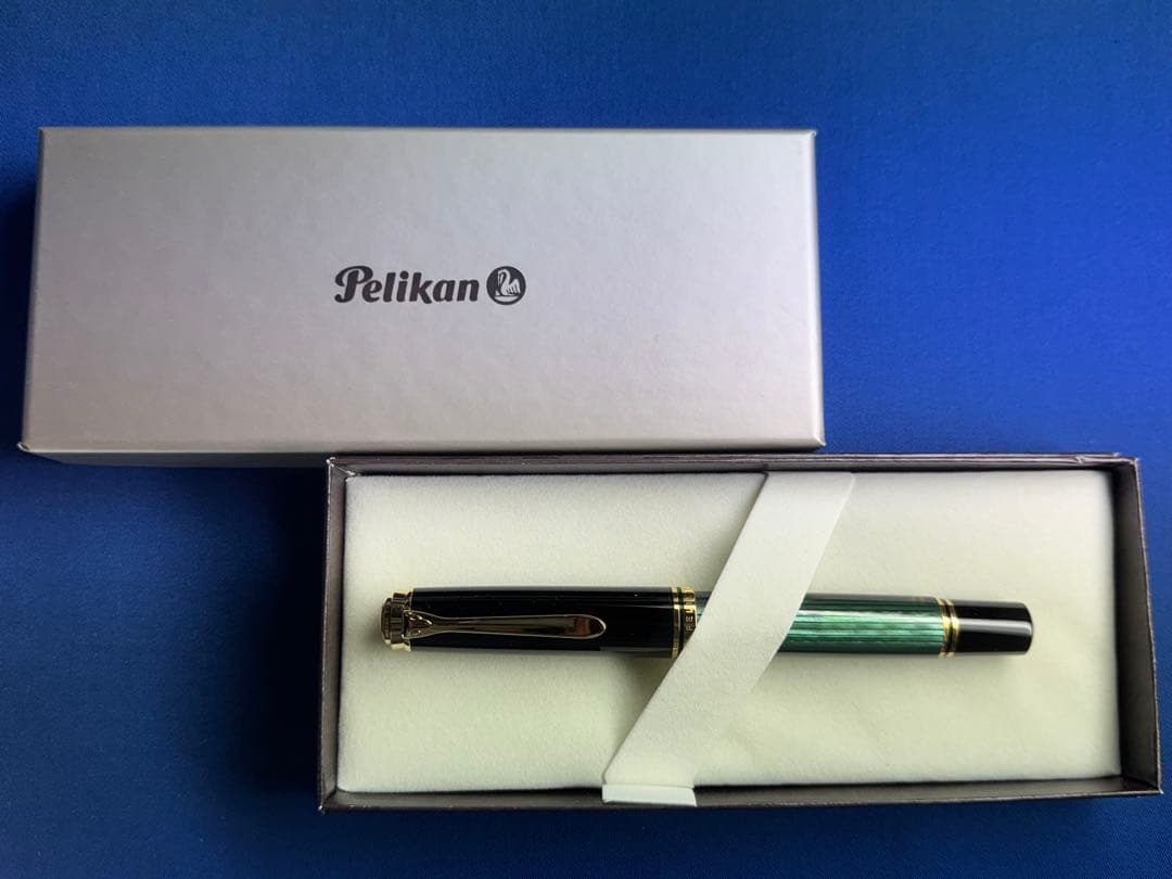 ペリカン スーべレーン m1000 緑縞