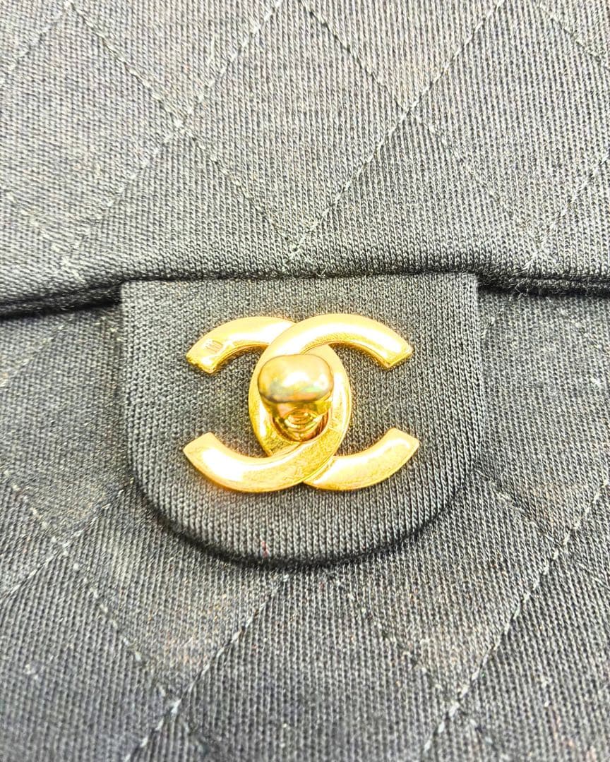 ヴィンテージCHANEL マトラッセ ミニ チェーンバッグ 黒 金具 フルセット