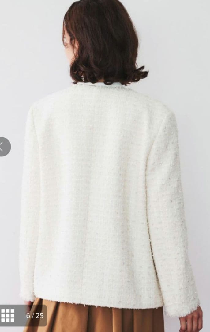 UNTITLED　ファンシーツイード ジャケット　L