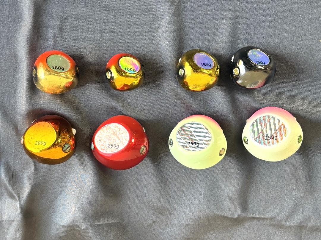 タイラバ・ダイワ紅牙150ｇ～250ｇ/ビンビン玉160＆200ｇ/10個セット