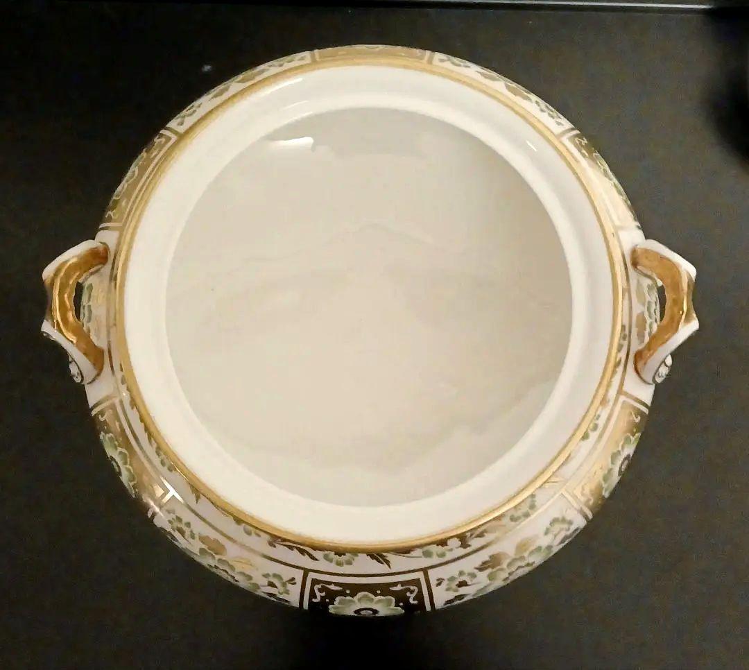 値下げ‼️ロイヤルクラウンダービーパネル グリーン 蓋付き野菜皿(1700ml)