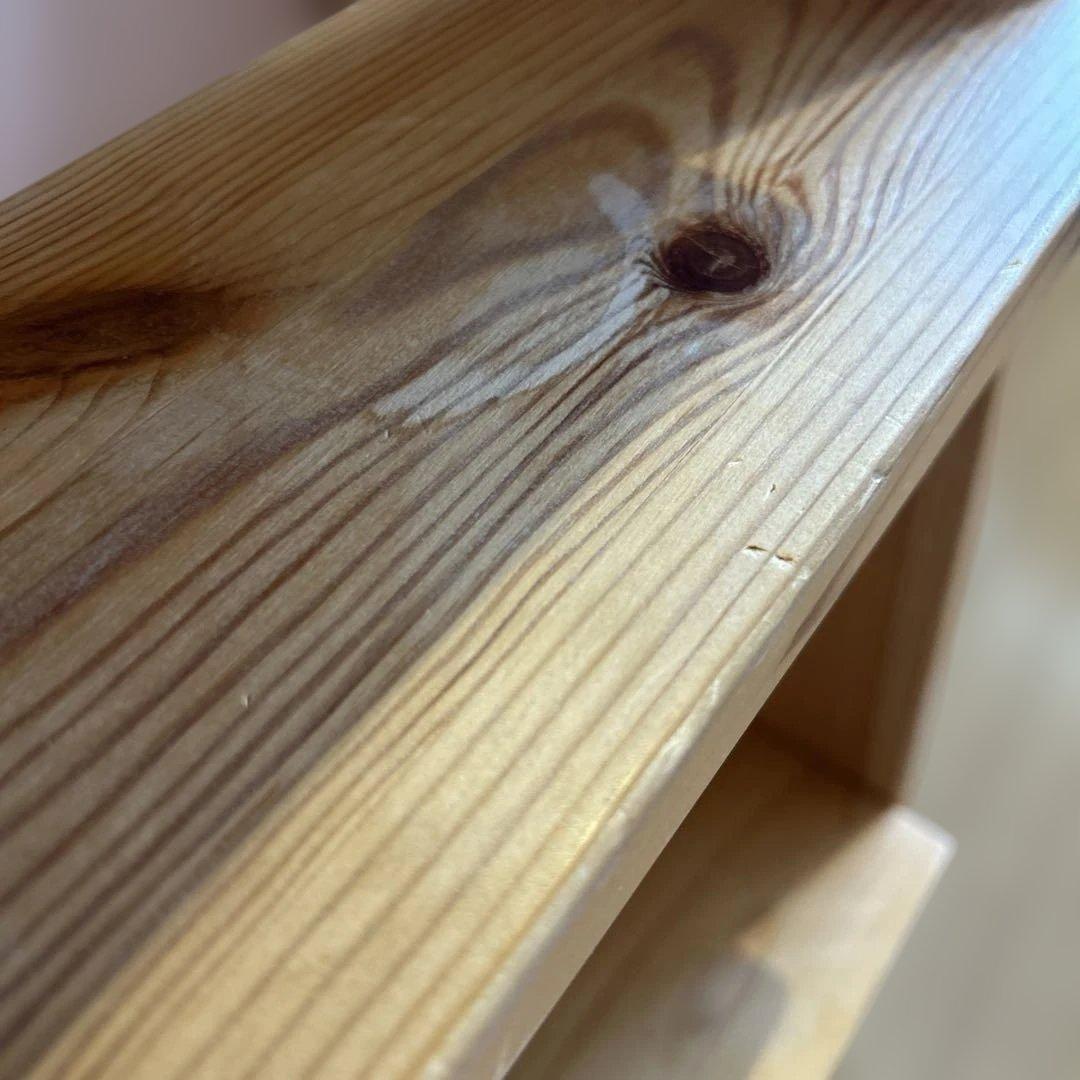 無印良品　パイン材ミドルベッド シンプルデザイン