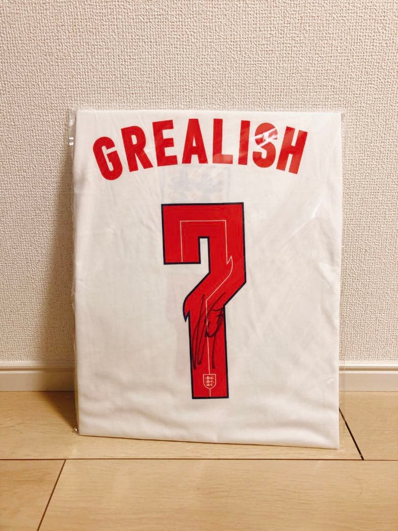 （最終値下げ）グリーリッシュ 直筆サイン入り イングランド代表 Tシャツ