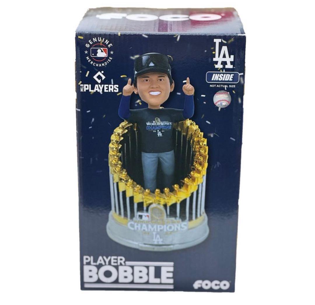 大谷翔平トロフィーボブルヘッド 2024 WSチャンピオンTシャツ着用バージョン
