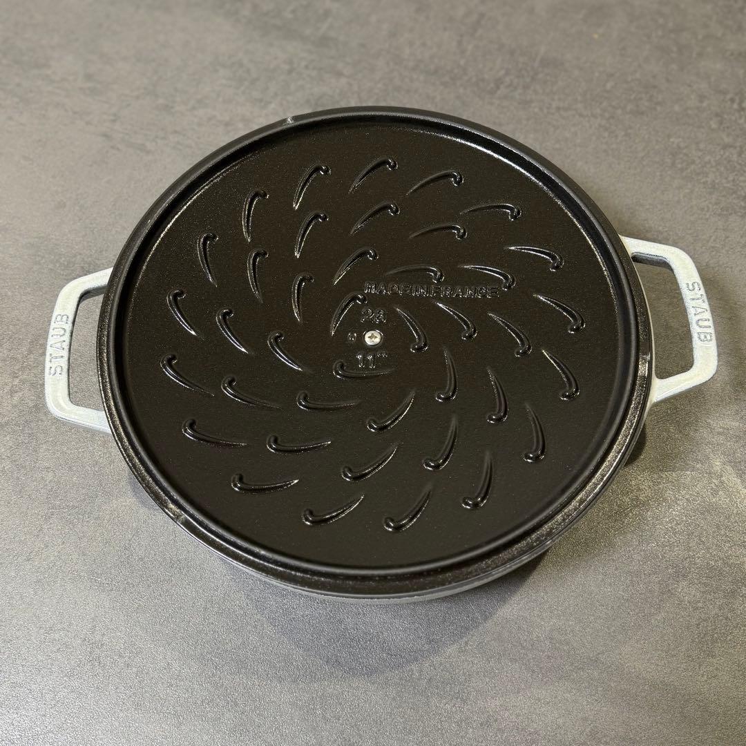 STAUB 28cm ブレイザーソテーパン グラファイトグレー ストウブ
