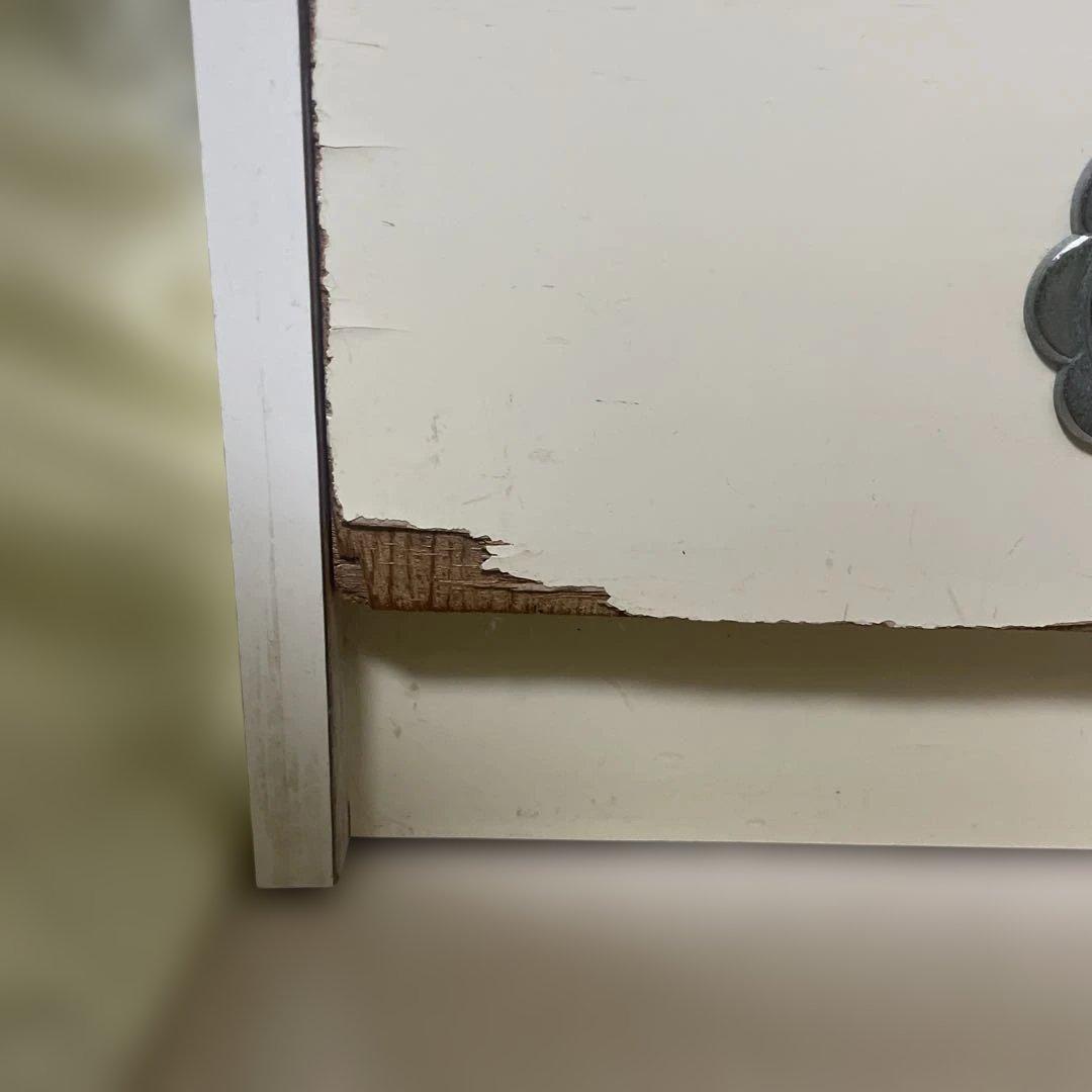 (出品2026/3月上旬迄)レトロ花型の引手 木製タンス