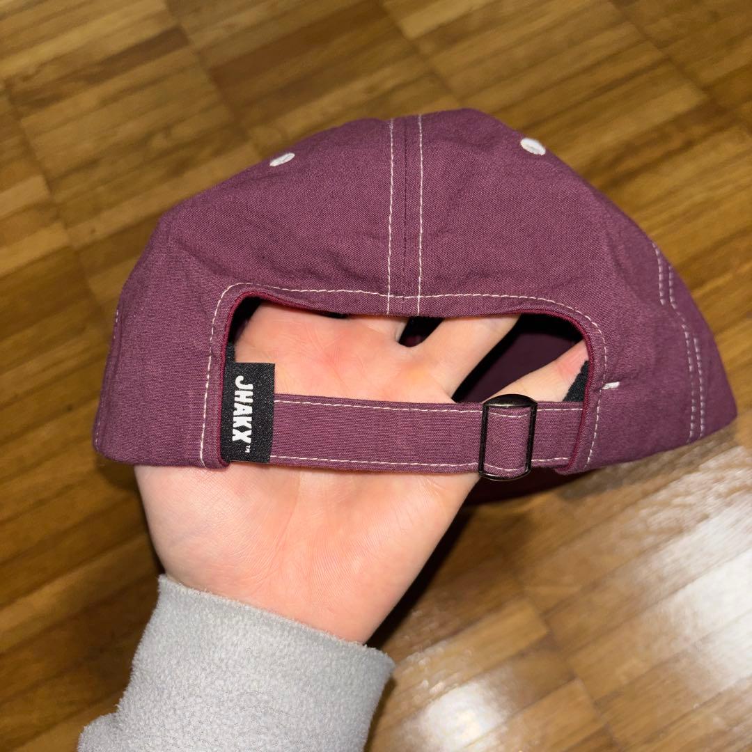 jhakx キャップ　6パネル　バーガンディ　エンジ