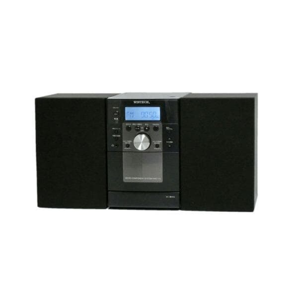 未使用■WINTECH■ CDカセットミニコンポ AM・FM KMC-113