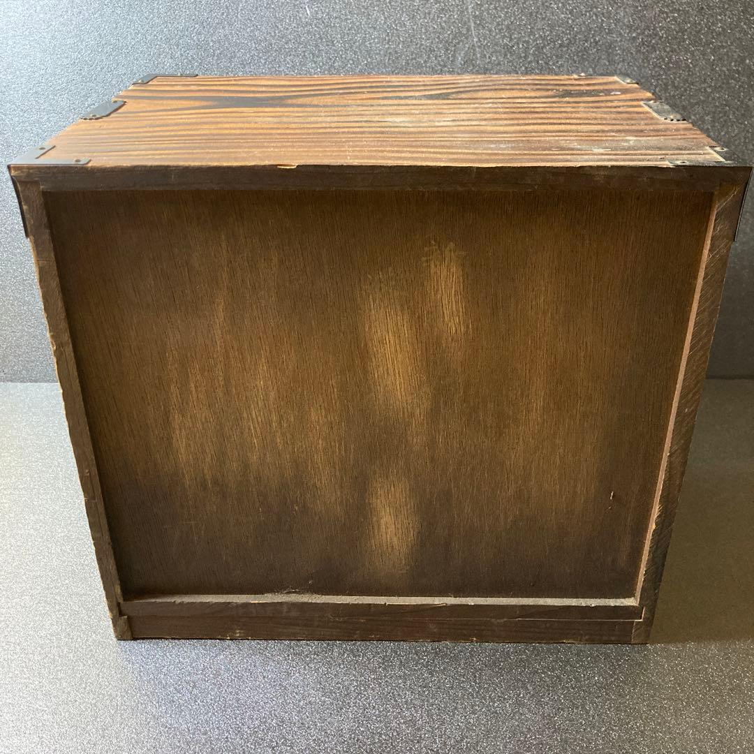 ②昭和レトロ　アンティーク　ウッドボックス