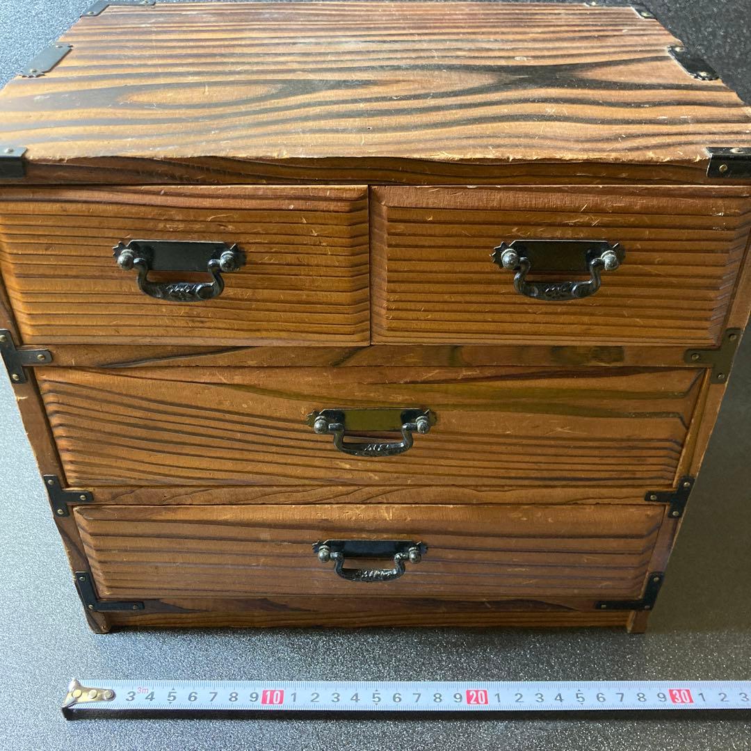 ②昭和レトロ　アンティーク　ウッドボックス