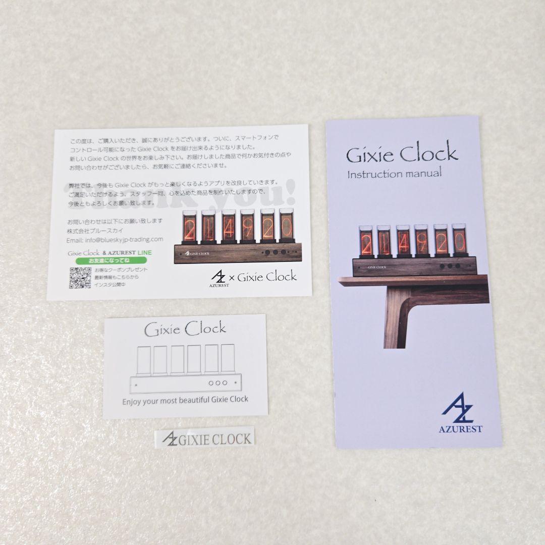 【美品】Gixie Clock Wi-Fi ニキシー管風 LED 置き時計