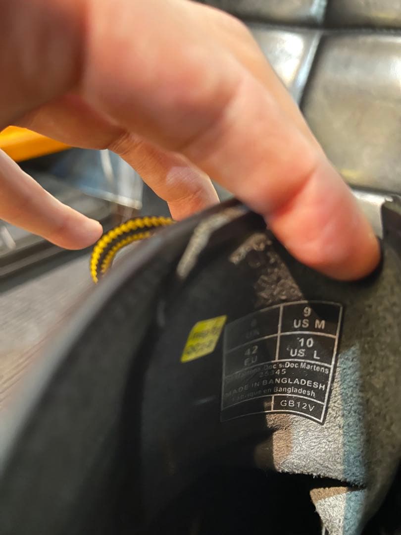 ドクターマーチン 8ホールブーツ 25345 UK8ブラック