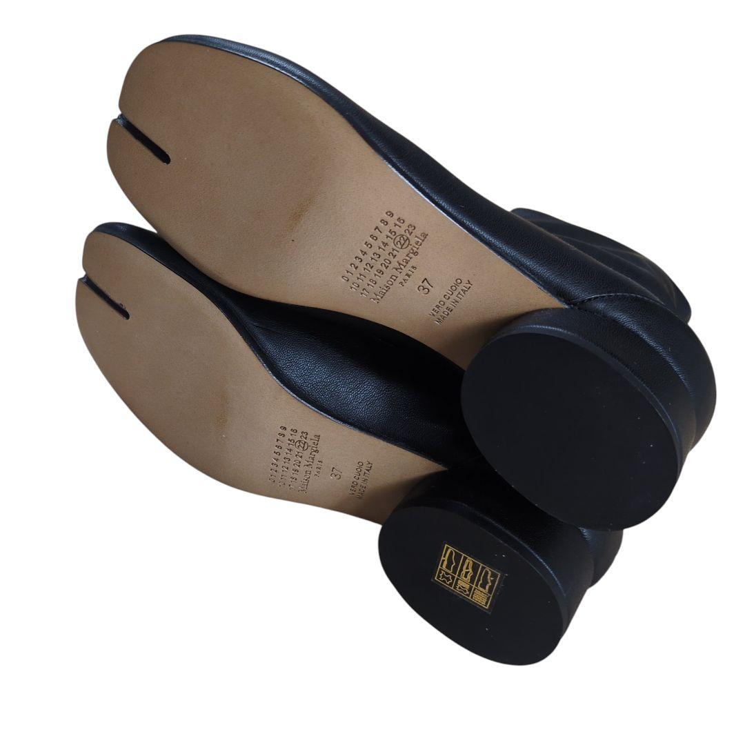 【新品】メゾン マルジェラ レザー 足袋ブーツ ブラック 37