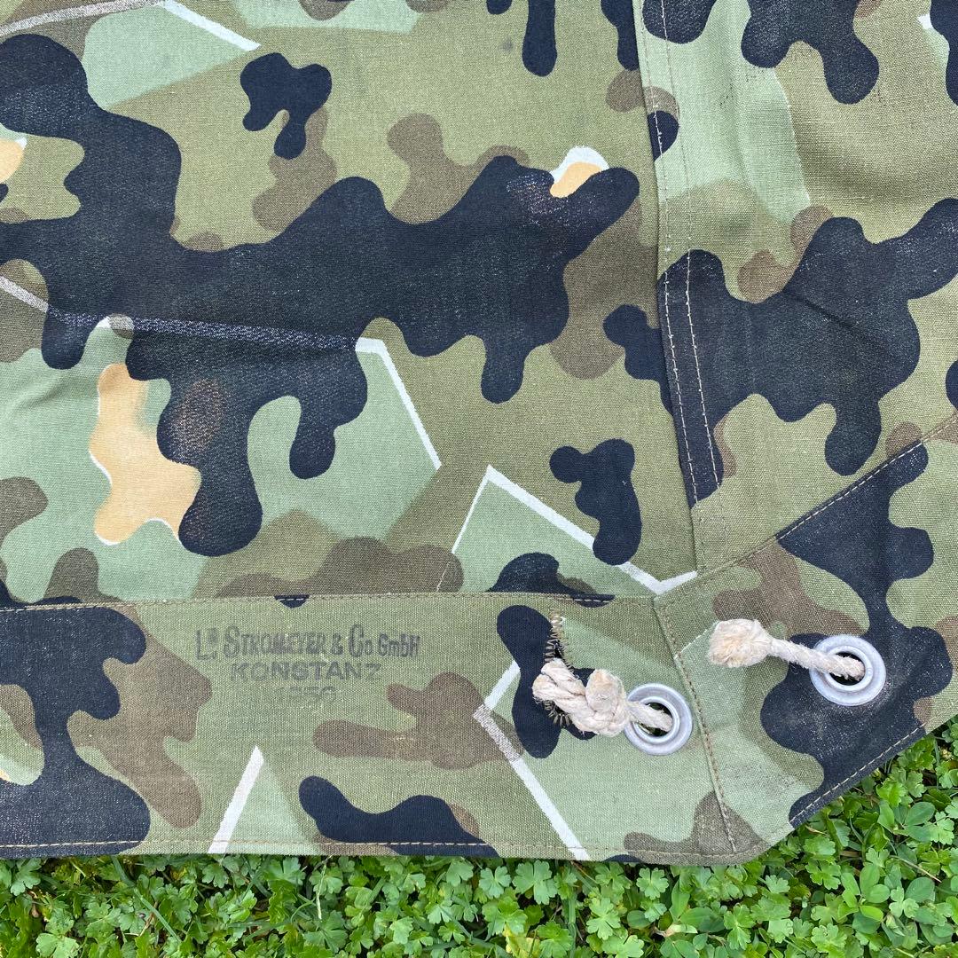 ぷ*ぽ様 【超レア】状態良　ドイツ　軍幕　アメーバカモ　パップテント　ハーフ１枚