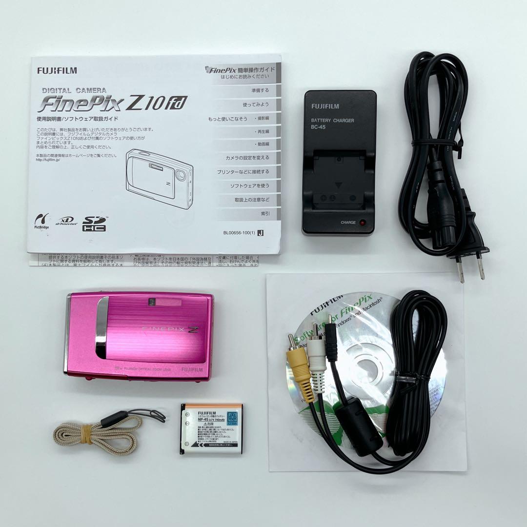 【作例写真有り】動作確認済み！稼動品 FinePix Z10fd PINKピンク