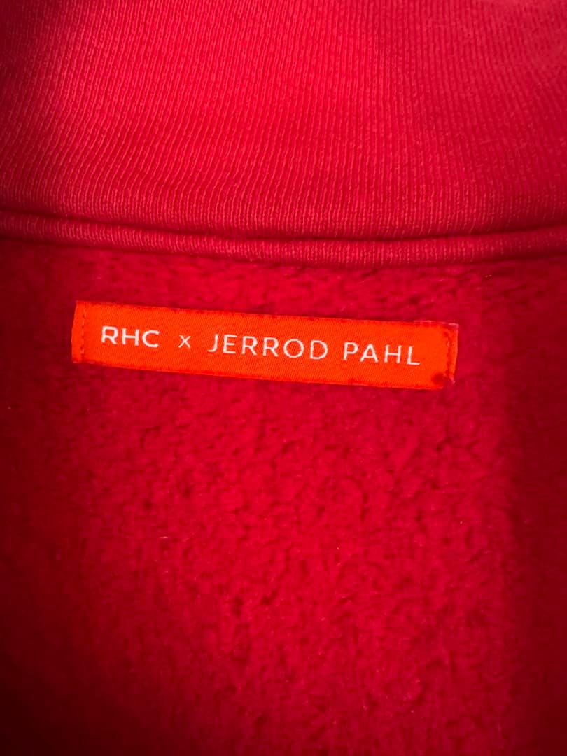 RHC x Jerrod Pahl レッドハーフジップトレーナー